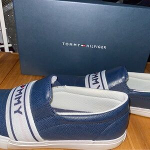Tommy Hilfiger Navy Slip-On Sneakers